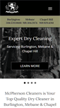 Mobile Screenshot of mcphersondrycleaners.com